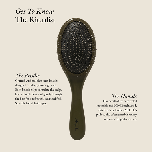 Arete- The Ritualist Stimulating Metal Bristle Detangling Brush